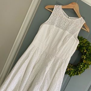 Eliza J White Eyelet Dress 8 {super pretty}!